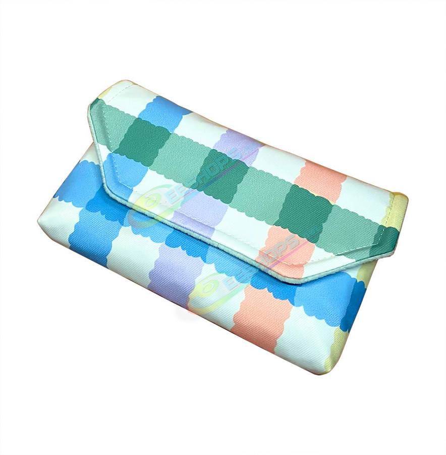 Customized New Nintendo Switch Lite Soft Storage Bag Portable Carry Pouch Candy Plaid Pattern Colorful, Cheap New NS Lite Handheld Game Console Customized Waterproof Anti-Bump Thickened Travel Carrying Storing Pocket Free Shipping