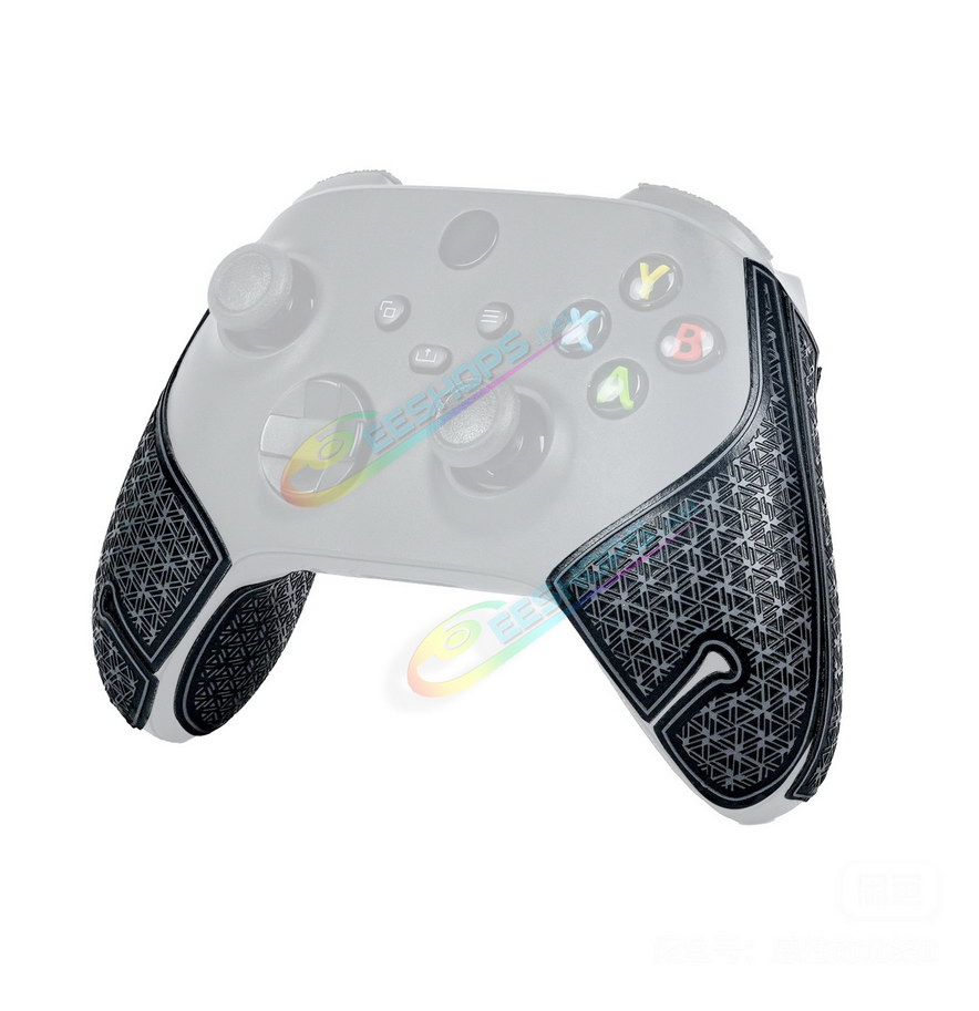 Best Xbox Series X / S Controller Hand Grip Anti-Slip Skin Sticker Protective Sleeve Black Color, Cheap New XSX XSS Wireless Controllers Gridding Anti-Sweat Absorbent Soft Gaming Handle Protection Silicone Cover Jacket Free...
