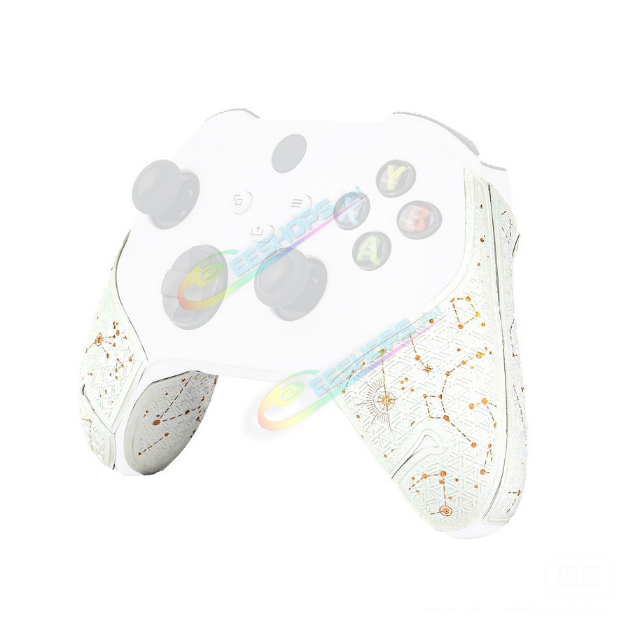 Best Xbox Series X / S Controller Hand Grip Anti-Slip Skin Sticker Protective Sleeve StarField White, Cheap New XSX XSS Wireless Controllers Gridding Anti Sweat Absorbent Soft Gaming Handle Protection Silicone Cover Jacket Free...